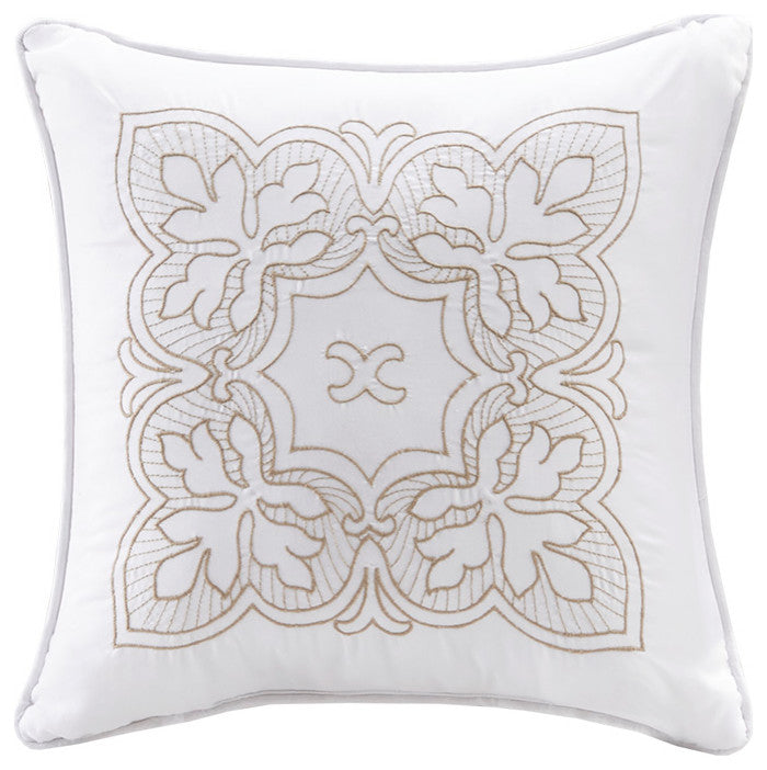 Madison Park Tuscany 6 Piece Reversible Scalloped Edge Daybed Cover Set, White