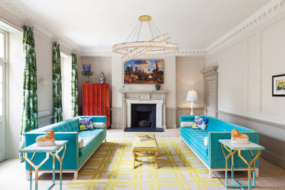 Elegant Lighting 3503D40 Monroe 2 Light 41"W LED Crystal Ring - Gold