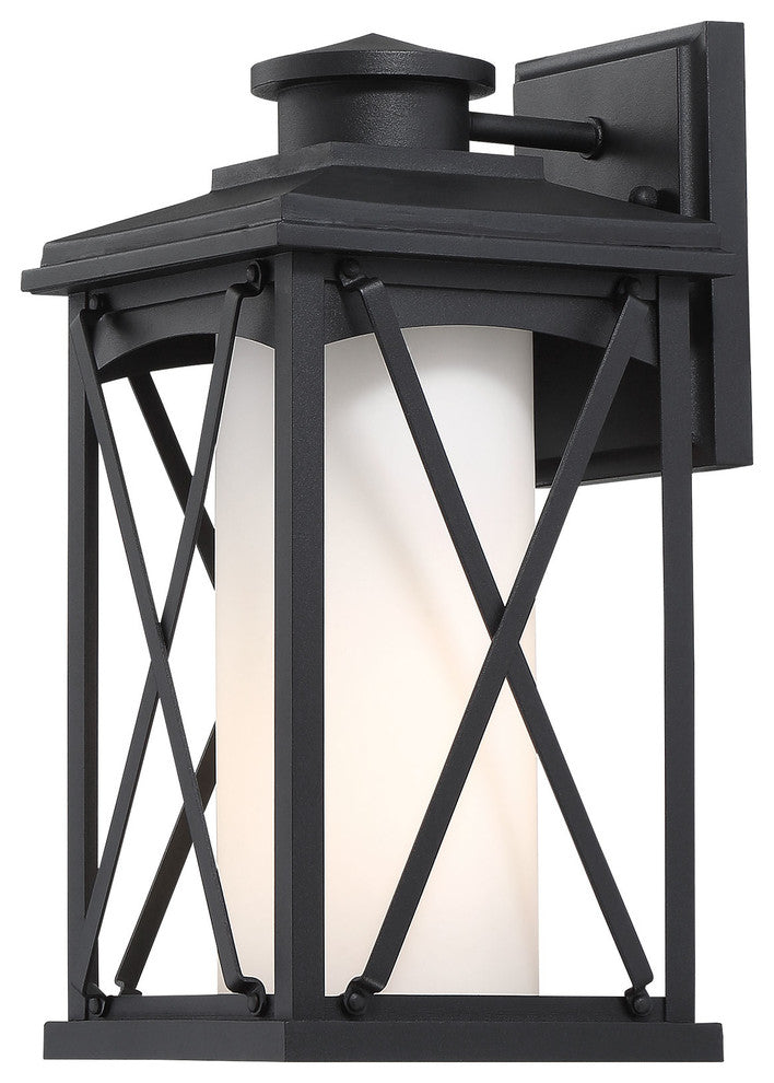 Minka Lavery Lansdale 1 Light Outdoor Wall Mount, Coal