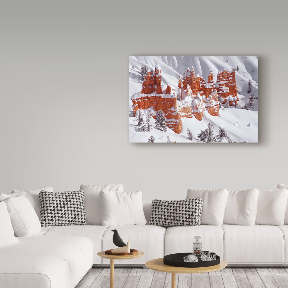 Marianna Safronova 'Red Rock Castle' Canvas Art, 47"x30"