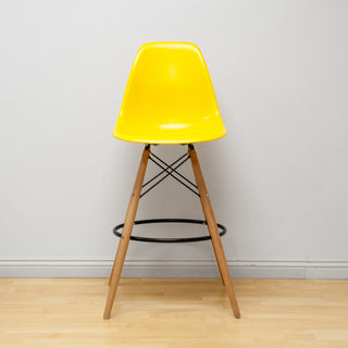 Mod Made Paris Tower Modern Barstool, Set of 2, Yellow