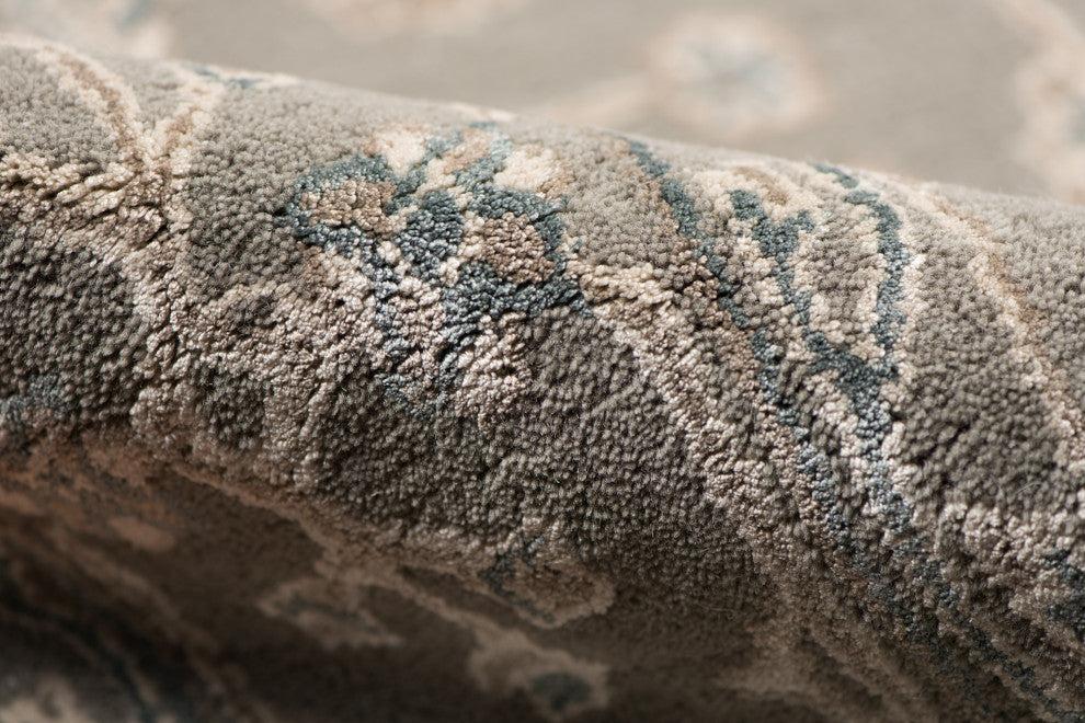 Amer Rugs Urban UR-1 Steel Blue Gray Hand-tufted - 8'x11' Rectangle Area Rug