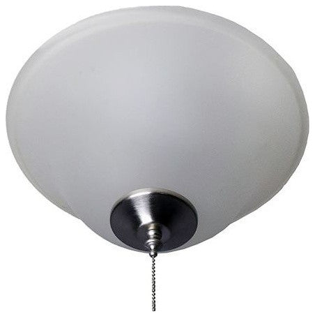 Basic Max 3-Light Ceiling Fan/Light Kit With Wattage Limiter, Satin Nickel