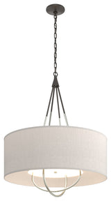 Loop Pendant, Oil Rubbed Bronze, Sterling, Flax Shade