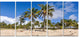 "Anakena Beach in Easter Island" Canvas Print, 5 Panels