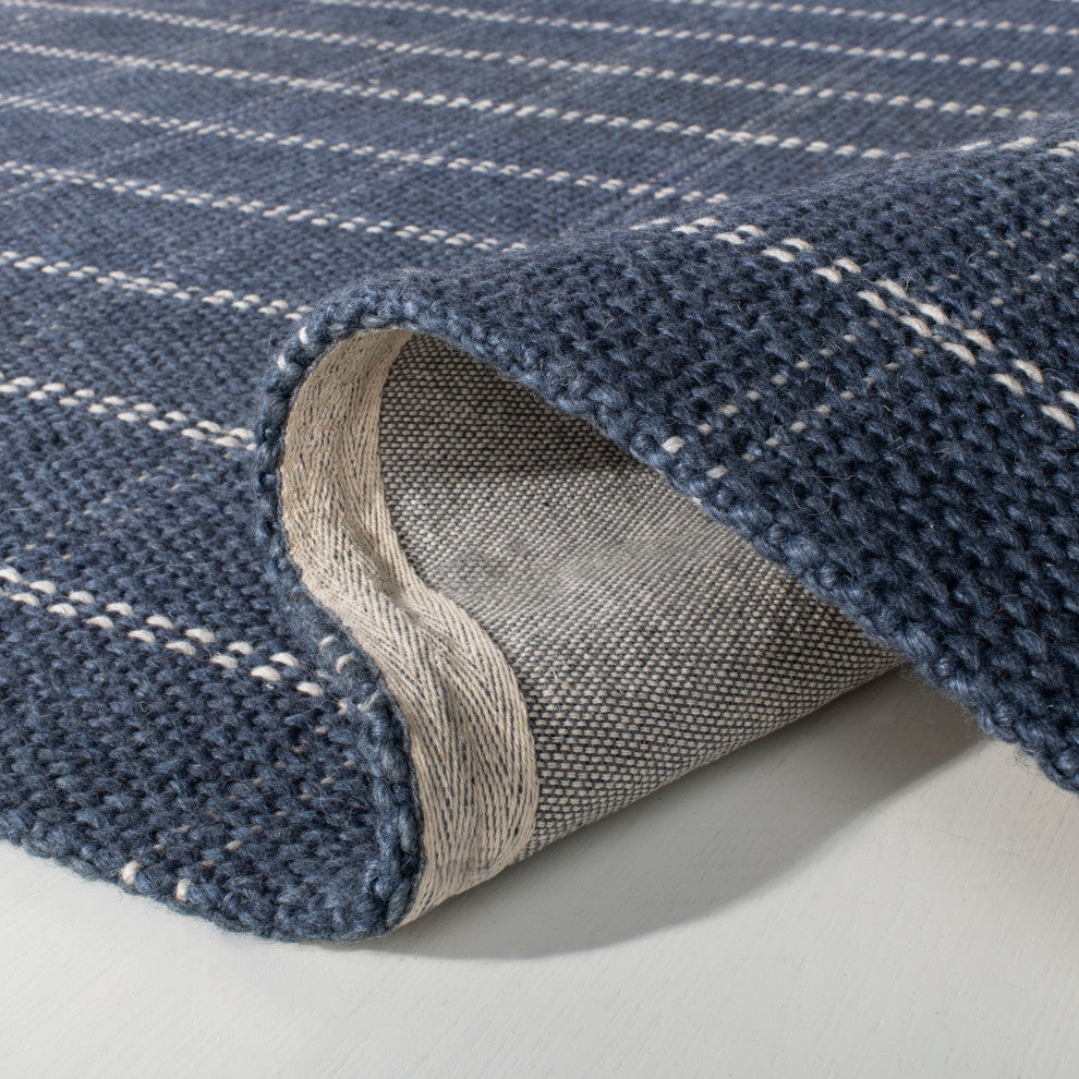 Lauren Ralph Lauren Tamworth Check Rug, LRL6450, Navy, 5'x8'