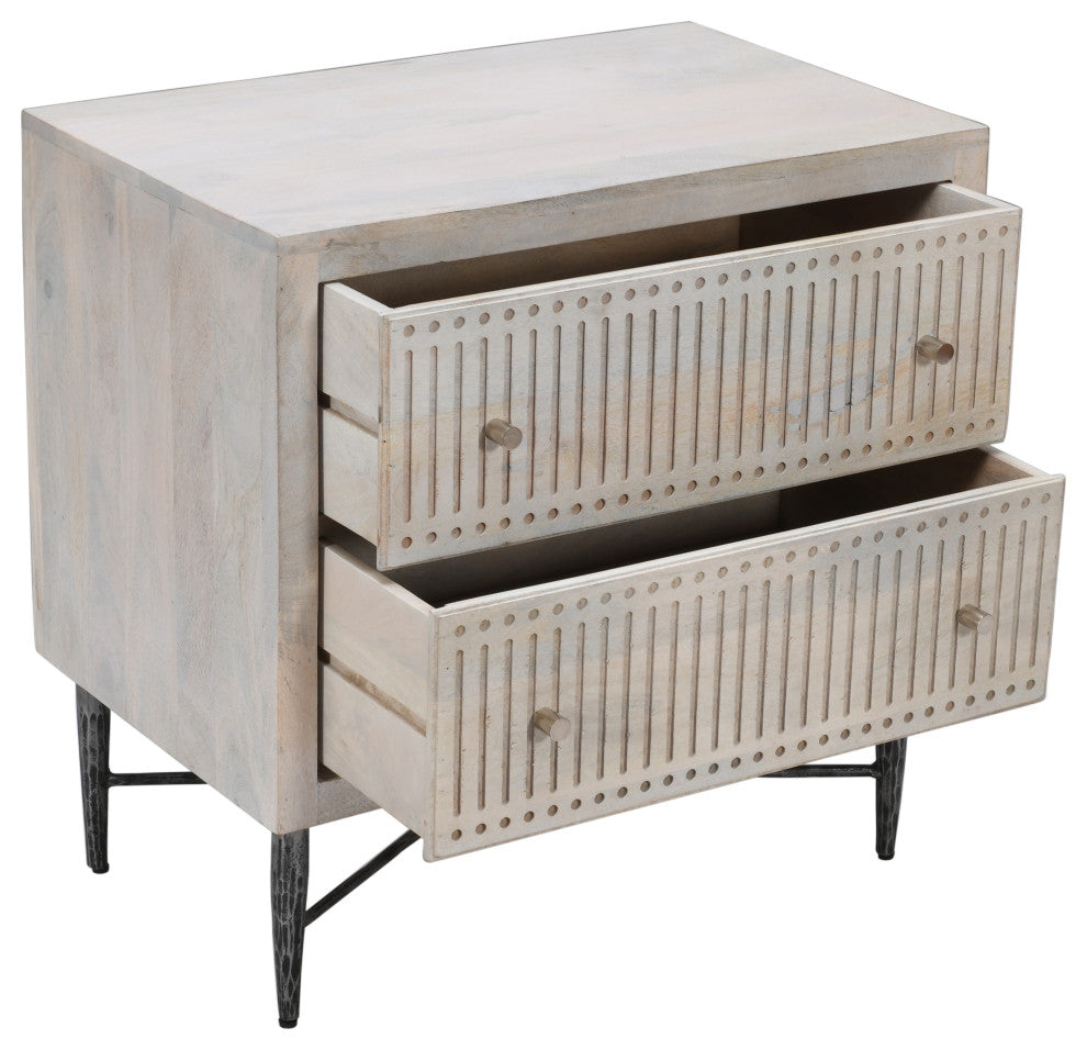 Lexis 4-Piece Bedroom Set - King Size Upholstered Bed, 2 Nightstands, 1 Dresser