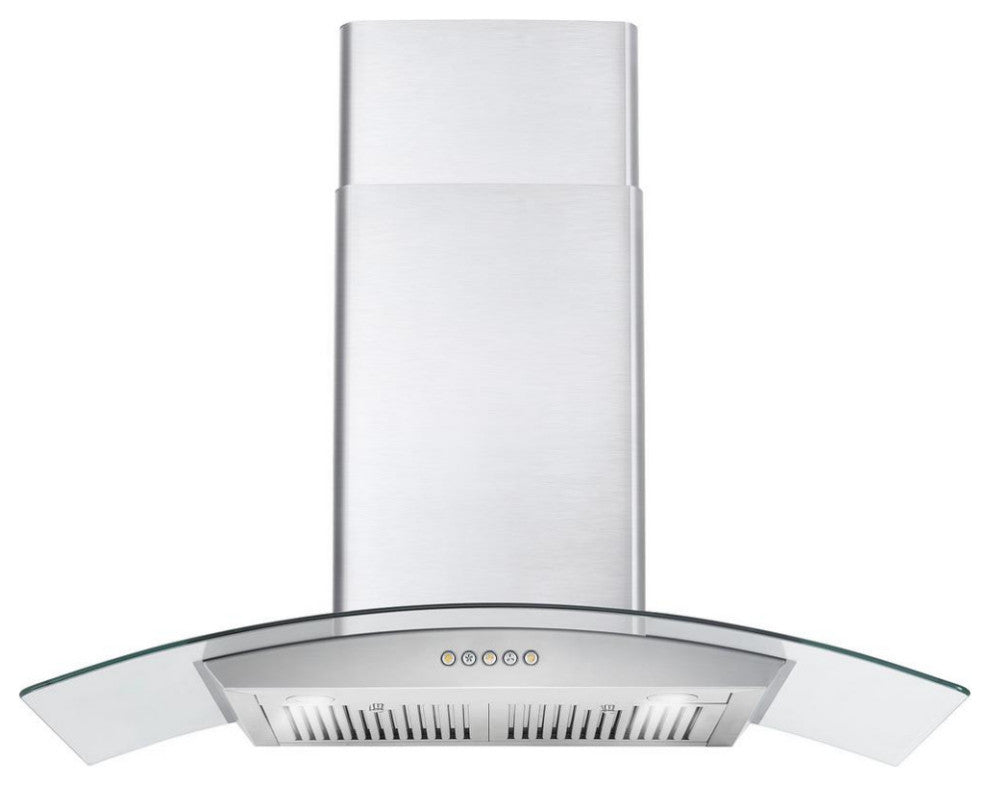 2-Piece Kitchen, 36" Gas Range and 36" Wall Mount Range Hood