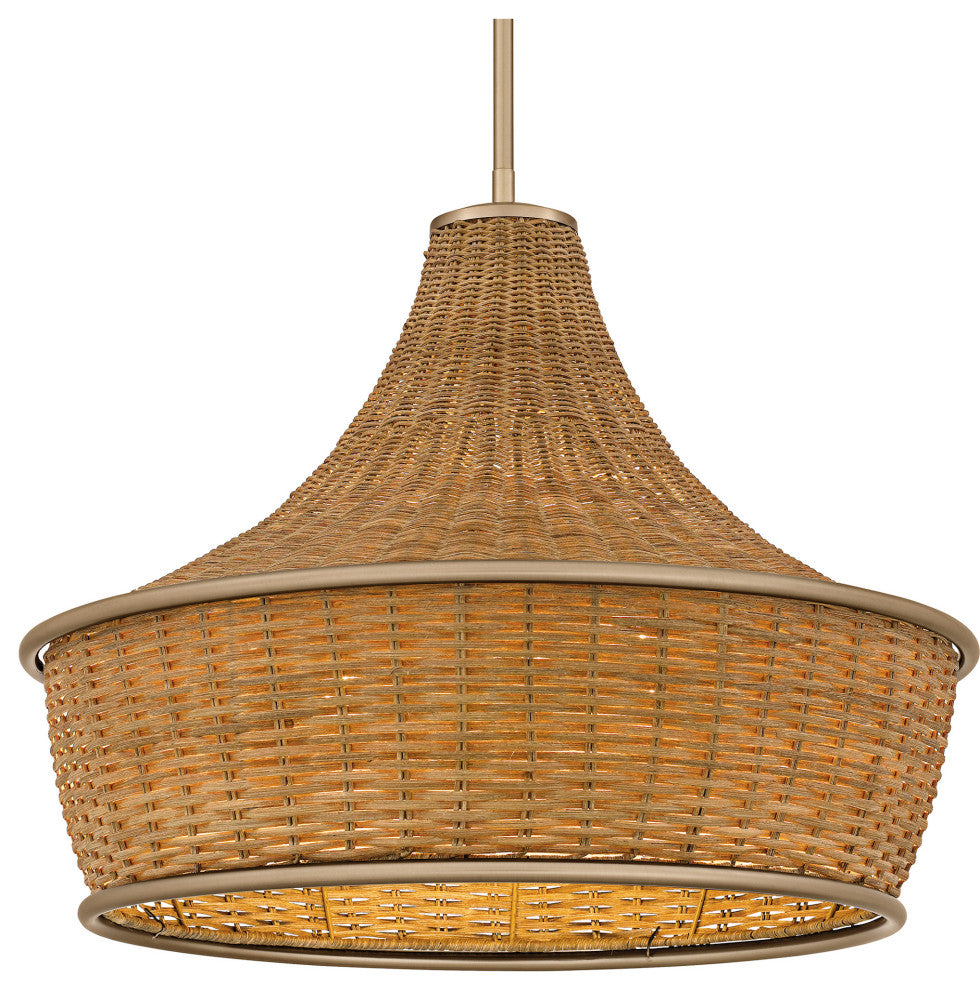 Quoizel QP6770 Solebay 3 Light 22"W Pendant - Bronze Gold