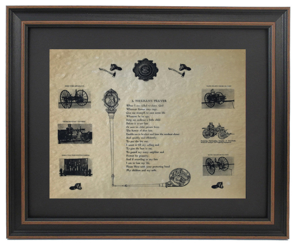 Framed Fireman's Prayer