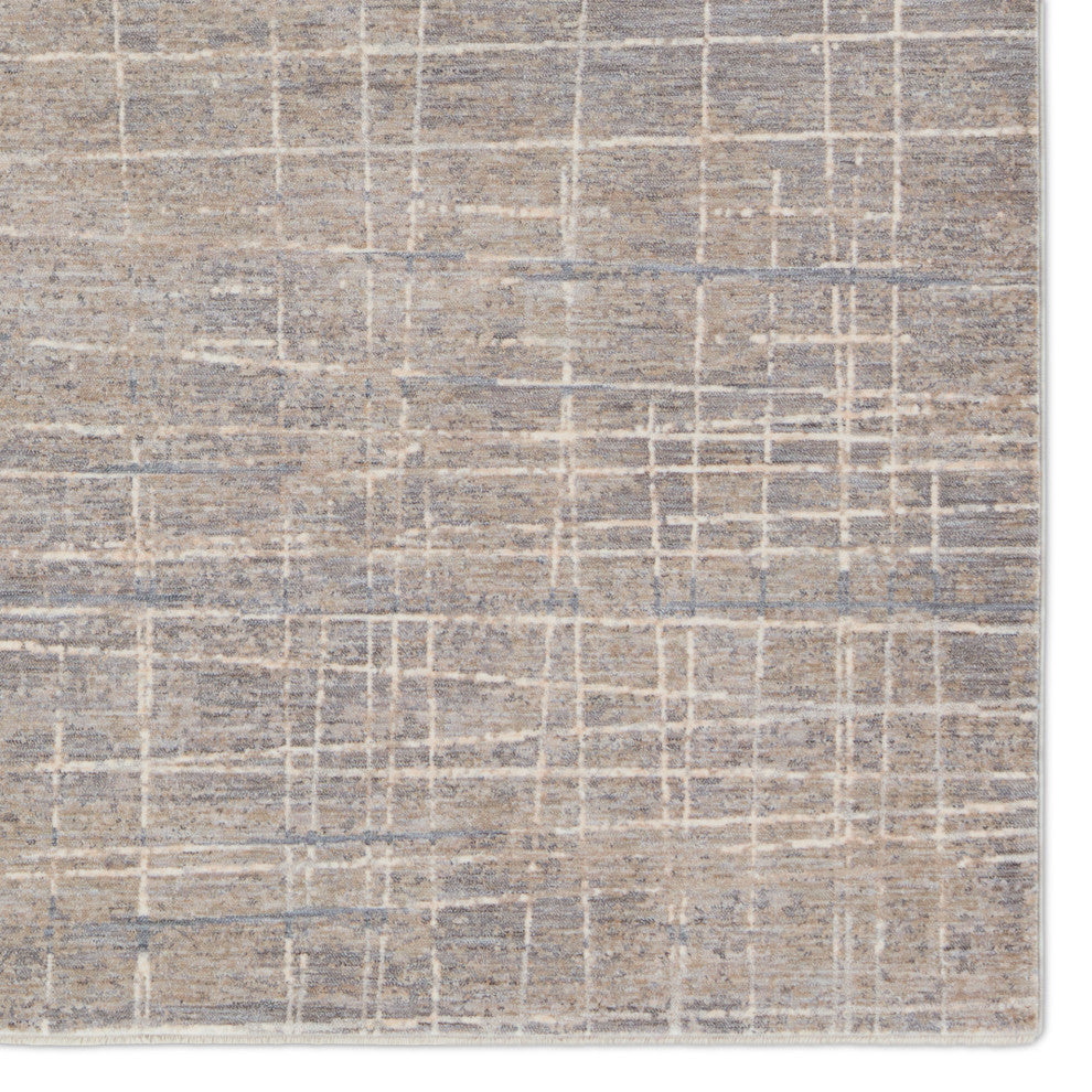 Pinon Striped Silver/ Taupe Area Rug 9'X12'