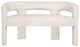 Gwen Modern Luxury Jacquard Fabric Upholstered Sculpture Bench - Natural
