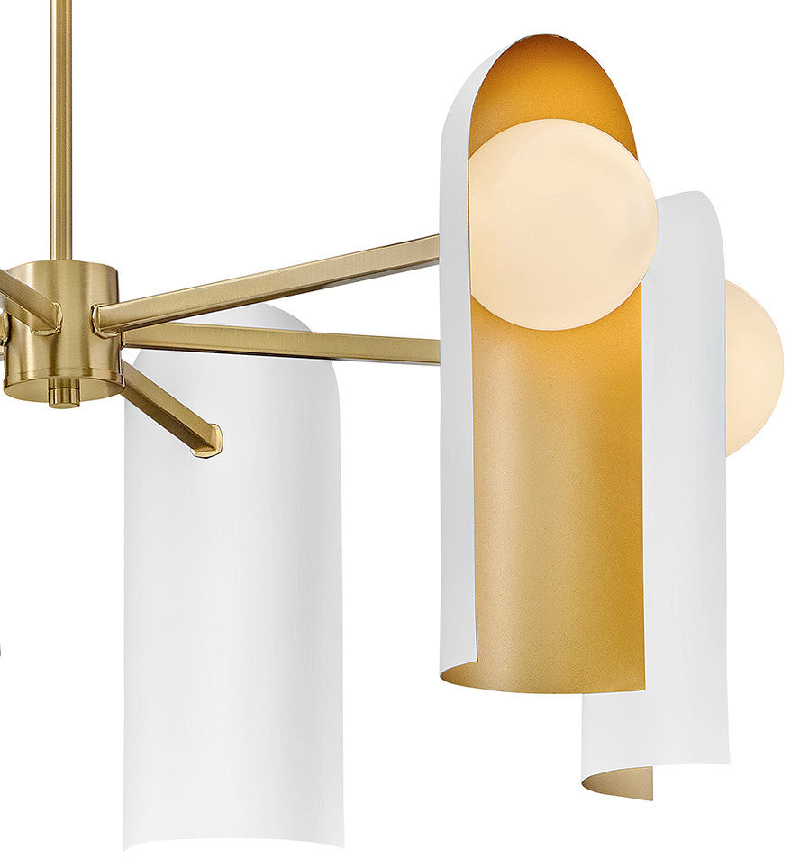 Lark Zuri Medium Single Tier, Lacquered Brass