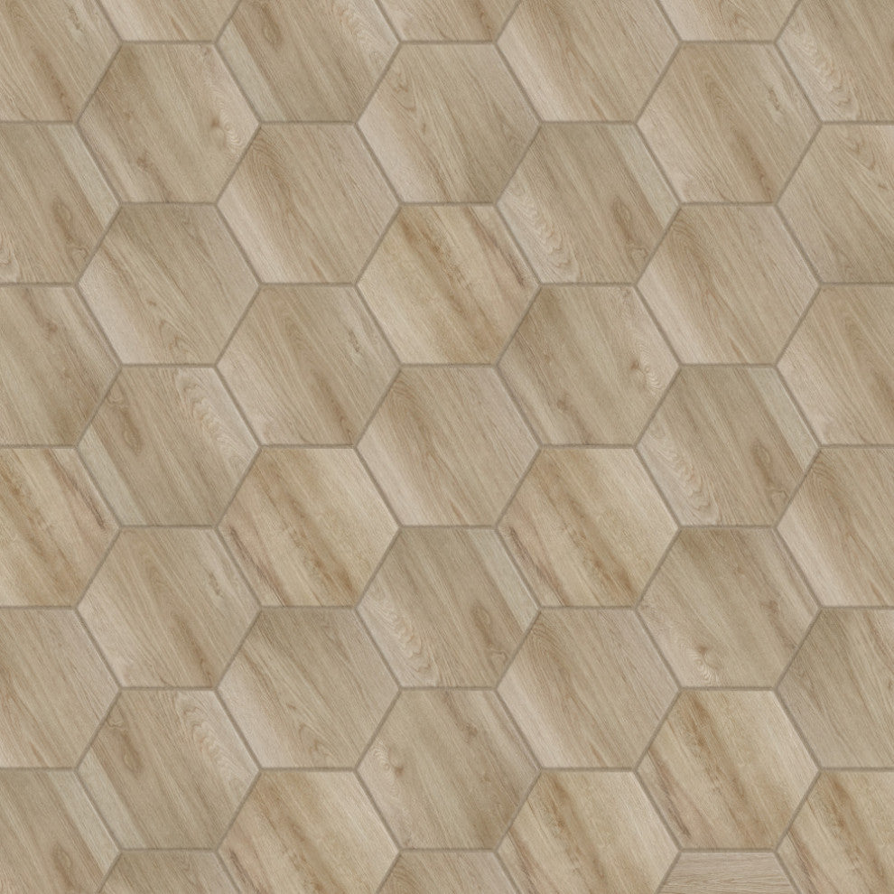 Natura Hex Camel Porcelain Floor and Wall Tile