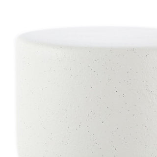 Safavieh CoRoundiz 14.25" Garden Stool, White Speckled