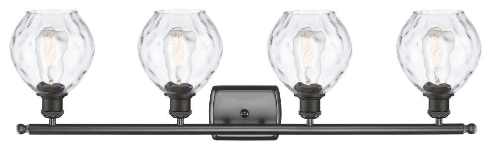 Small Waverly 3-Light Bath Vanity-Light, Oil Rubbed Bronze, Clear