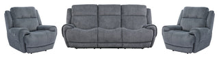 Spartacus Oyster Power Reclining Sofa and Loveseat