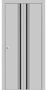 Bi-fold Doors 48 x 84 | Planum 0011 Grey Matte with  | Sturdy Tracks
