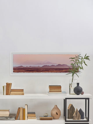 "Desert Horizon" Framed Painting Print, 45x15