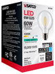 6W G25 LED, Clear, Medium Base, 90 CRI, 4000K, 120V