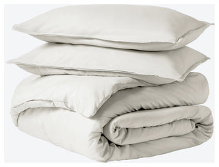 Bare Home Microfiber Duvet Cover & Sham Set, Warm White, King