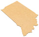 State Shaped Cutting Boards, Black Richlite, Indiana