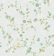 Traditional Floral Vine Wallpaper, Blue/Green/Yellow, Bolt