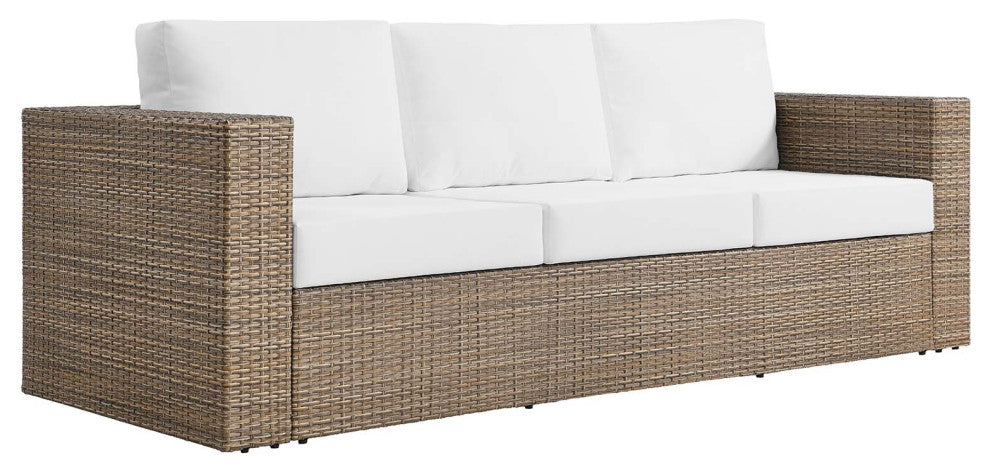 Convene Outdoor Patio Outdoor Patio 5-Piece Furniture Set, Cappuccino White