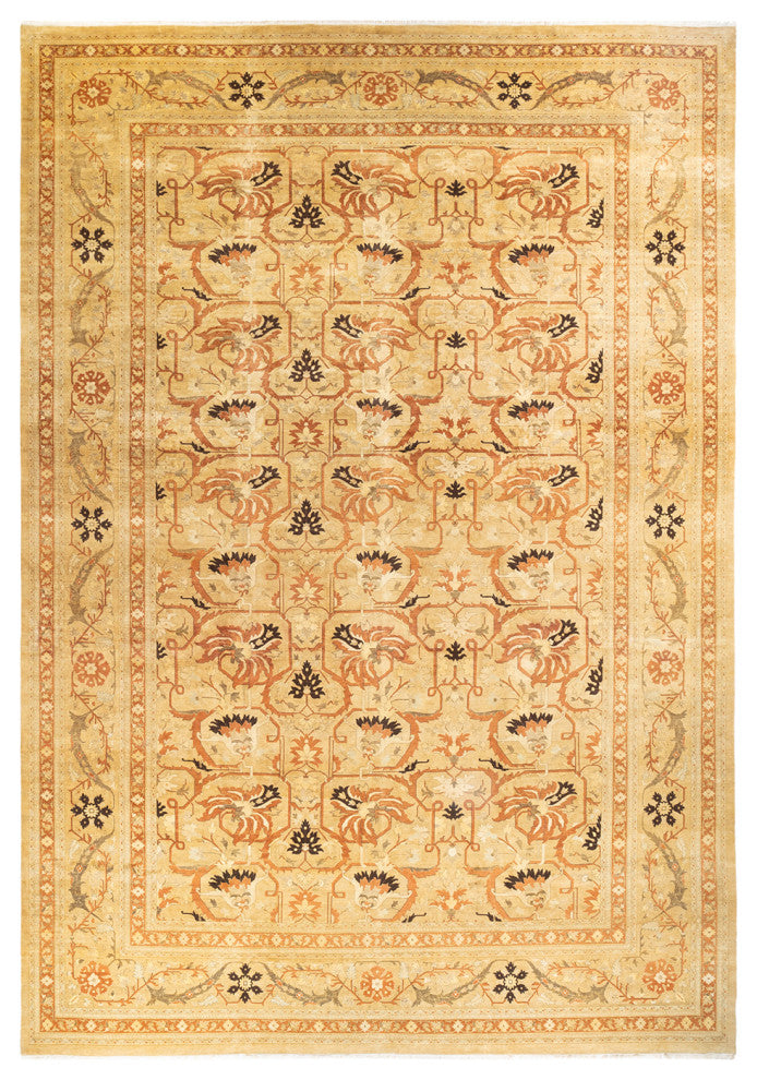 Mogul, One-of-a-Kind Hand-Knotted Area Rug Yellow, 12'1"x17'8"