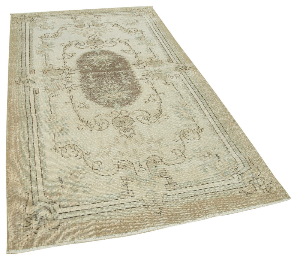 Rug N Carpet - Handmade Anatolian 4' 3" x 7' 8" Rustic Small Area Rug