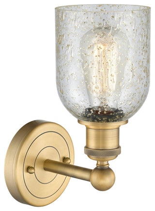 Caledonia 1-Light 5" Sconce, Brushed Brass Finish, Mica Shade