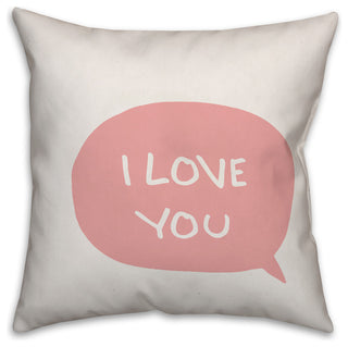 Love You More Reversible 16x16 Throw Pillow