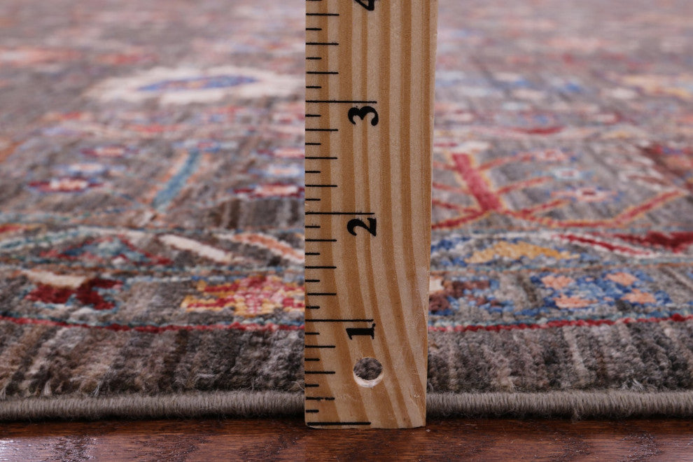 6' 9" X 9' 8" Persian Tabriz Hand Knotted Rug Q9645