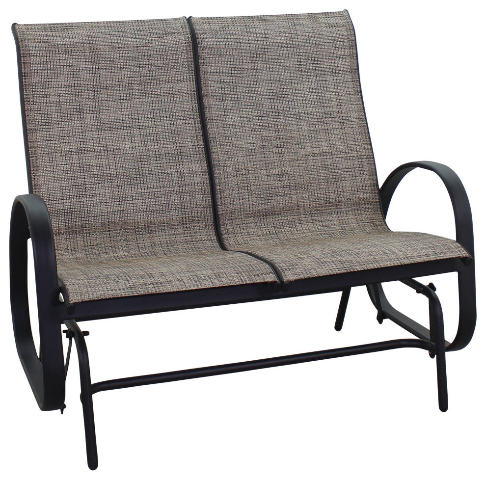 Courtyard Casual Santa Fe 6-Piece Loveseat Glider Set, Reclining Chairs, Java