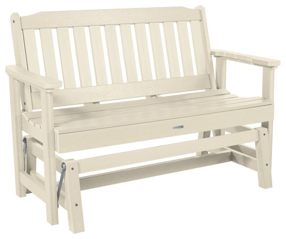 Lehigh Garden Gliding Bench 4', Whitewash