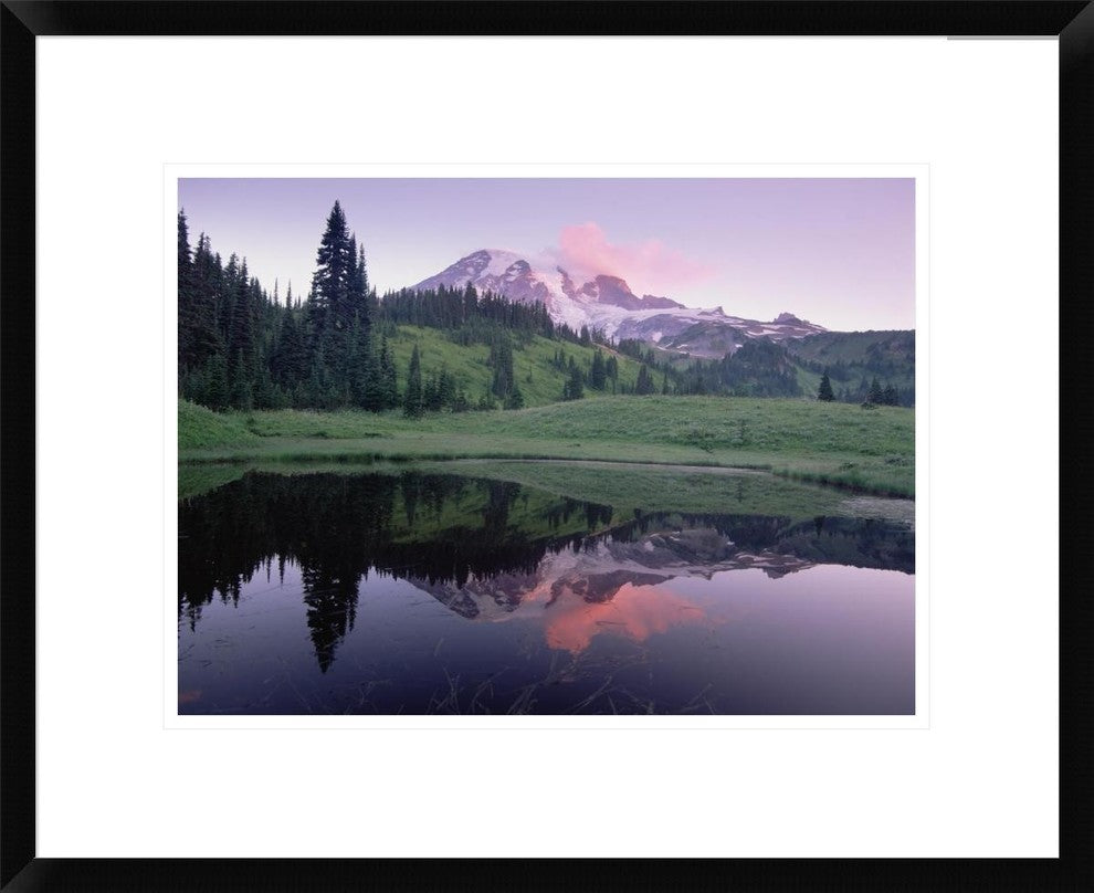 Mt Rainier Reflected In Lake, Mt Rainier National Park, Washington, 22"x18"