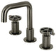 Kingston Brass KS141BSSCG Widespread Bathroom Faucet, Push Pop-Up