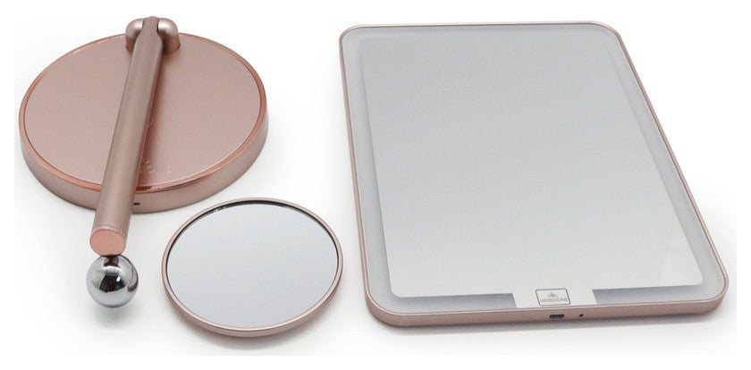 Royale Petit Makeup Mirror, Smart Touch With LED Lights, Rose Gold