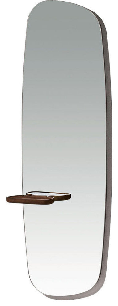 Nomon Espejo Pared Wall Mirror, Black Stained Ash