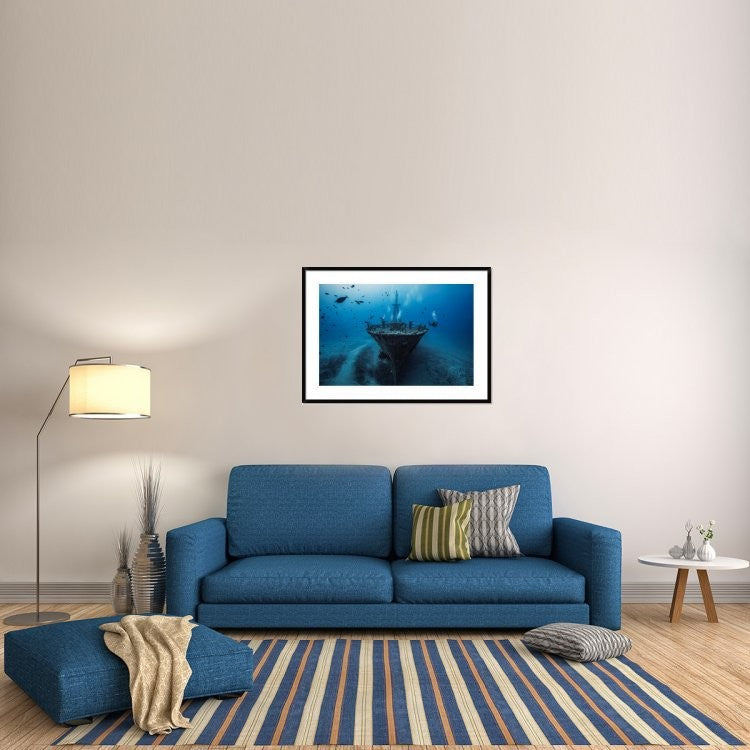 "Hai Siang Wreck" Framed Digital Print by Barathieu Gabriel, 44x32"