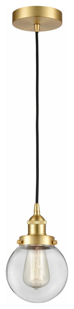 Innovations 616-1PH-SG-G202-6 1-Light Mini Pendant, Satin Gold
