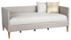 Benzara BM261846 Twin Daybed With Wooden Frame and Fabric Upholstery, Gray