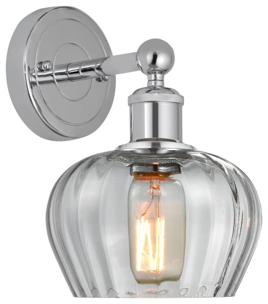Innovations 616-1W-PC-G92 Fenton 1 Light 6.5" Sconce, Polished Chrome
