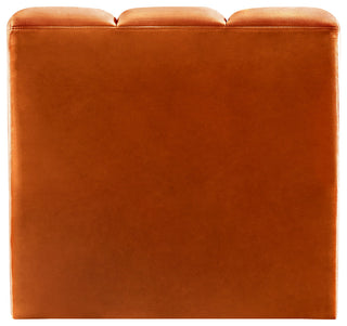 Arc Upholstered Modular Component, Cognac, 1-Piece: Straight Chair, Velvet