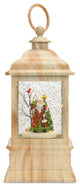 LED Snow Globe Lantern With Santa