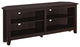 58" Wood Corner TV Console, Espresso