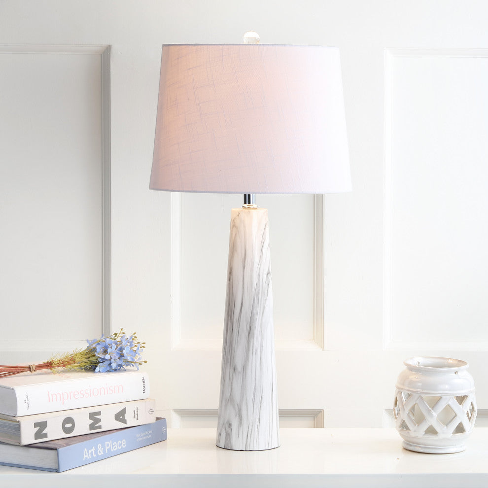 Bradley 29" Resin Table Lamp, Faux Marble