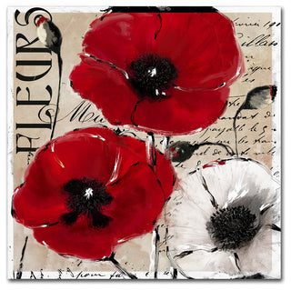 Color Bakery 'Rouge One' Canvas Art, 14"x14"