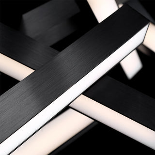 Chaos  LED Round Chandelier 3000K, Black, 49