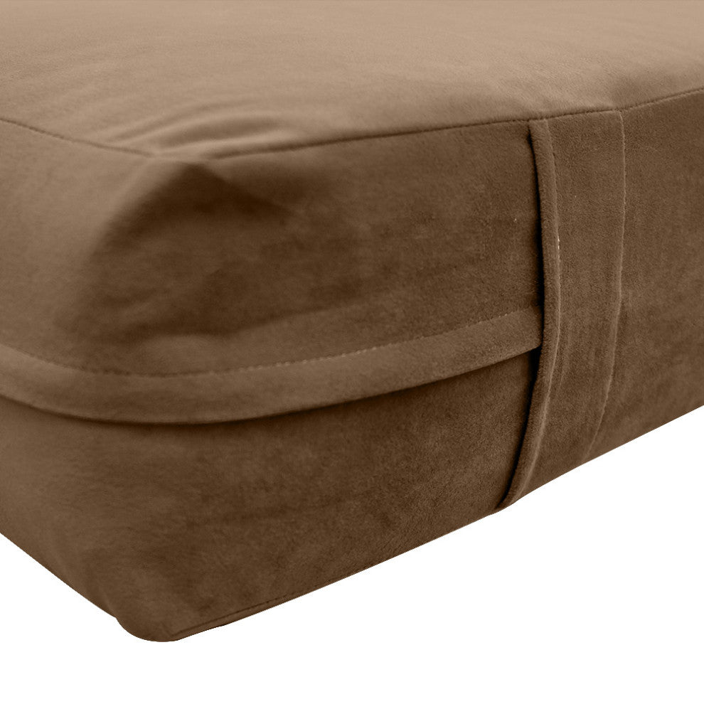 Knife Edge 6" Twin-XL 80x39x6 Velvet Indoor Daybed Mattress |COVER ONLY|-AD308